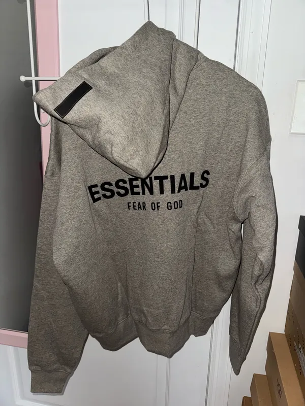 Brand new Essentials Fear of God Hoodie Dark Oatmeal (grey) size Men’s XS - Image 3
