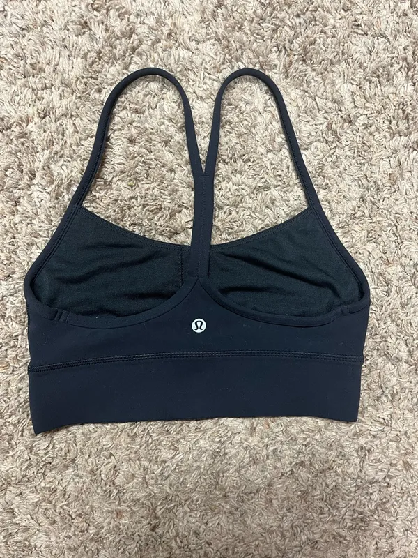 Lululemon Flow Y longline sports bra black Nulu - 4 - Image 10