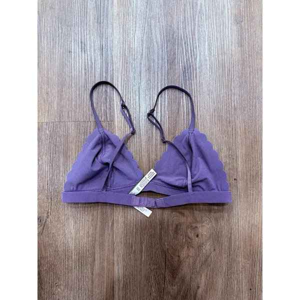 VICTORIA SECRETS Purple‎ scallops bralette women size S - Image 3