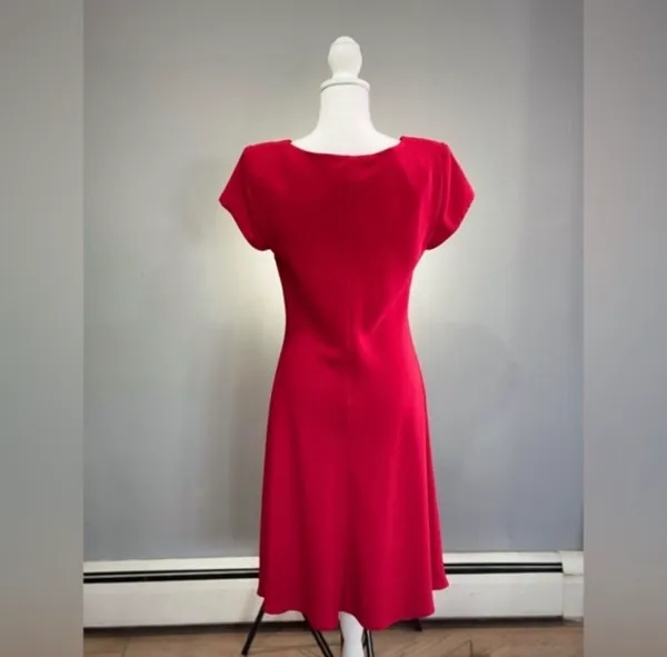 CLEARANCE! Red Vintage Fashion Bug A-Line Dress Size 12 EUC - Image 2