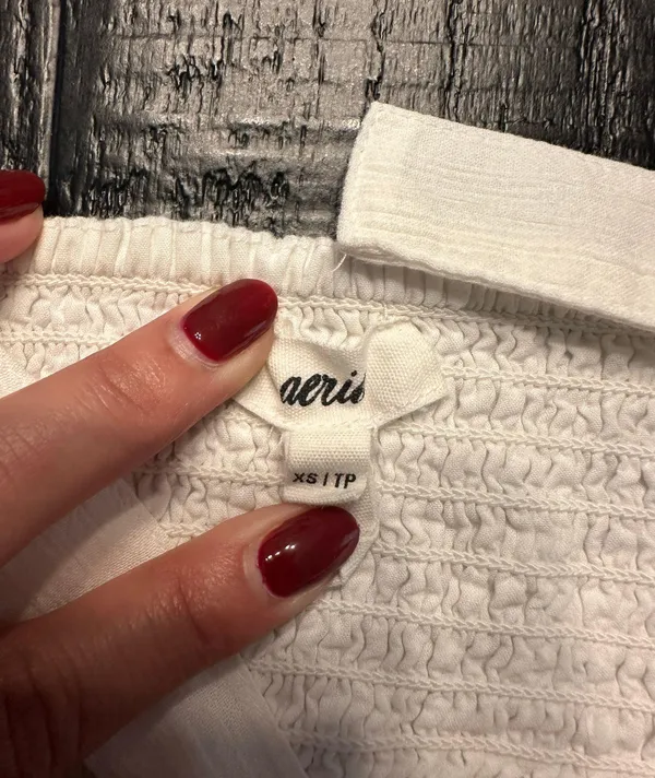 Aerie Linen Crop Top - Image 4