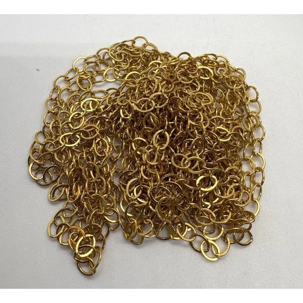 111" Gold-Filled Flat Oval Cable Chain 4.7 x 3.6mm Jewelry‎ Making Supply 11057F - Image 5