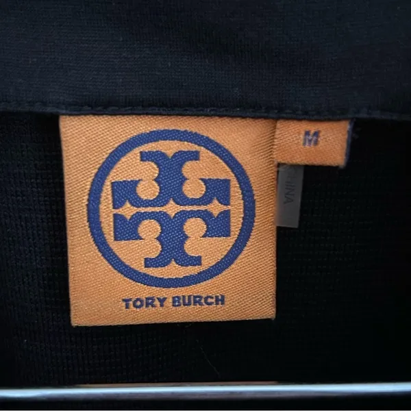 Tory Burch Black Wool Blend Sheath Dress Crew Neck Sleeveless Size Medium - Image 5
