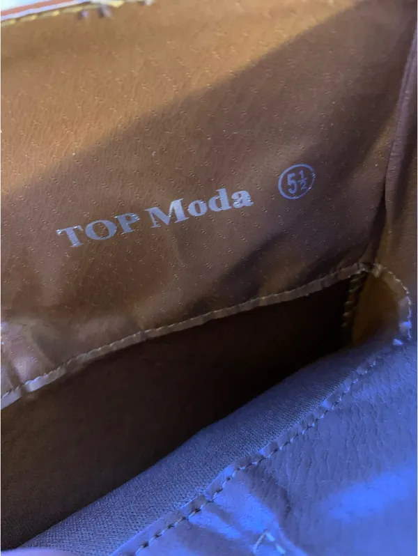 Brand New Top Moda Brown Tall Boots Sz 5.5 - Image 6