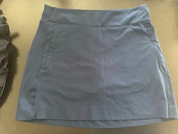 Women's Navy Blue Knit Skirt - Image 3