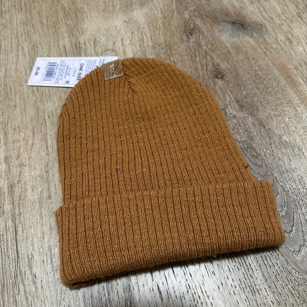Wild Fable | NWT Women's Ribbed Knit Burnt Orange Cuffed Beanie Hat - Image 2