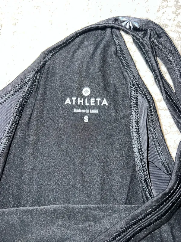 Athleta black tank top size small - Image 4