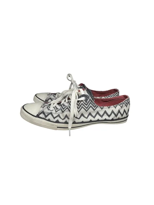 Converse Missoni Women's Black White silver metallic Aztec Low Top Sneakers 9.5 - Image 2