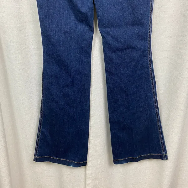 Spanx Midnight Shade Pull On Flare Jeans Sz.L - Image 13