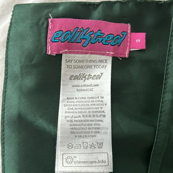 Edikted Diana Silk Crop Top. Size Small - Image 5