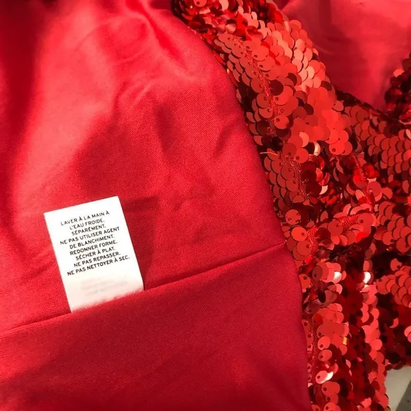 Leith red sequin mini cocktail party dress - Image 12