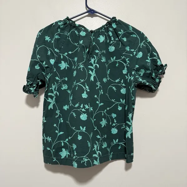 Hill House Home Kit Top in Emerald Green‎ Botanical Size Medium - Image 4