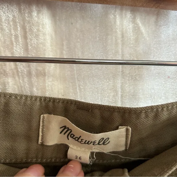 Madewell High-Rise Cargo Fatigue Pants Distant Surplus Green Utility Joggers 26‎ - Image 5