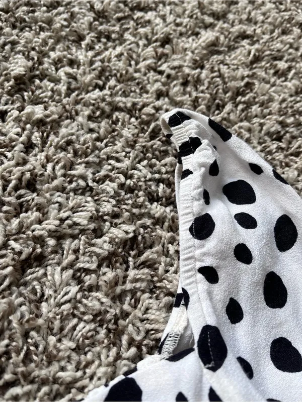 Reformation Polka Dot Long Sleeve Top - Image 8