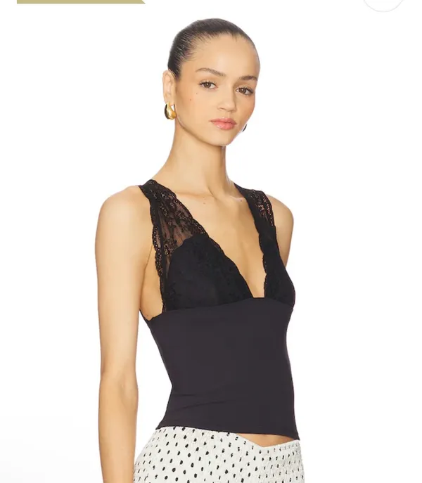 Free People Power Play Cami in Black Medium  - Image 2