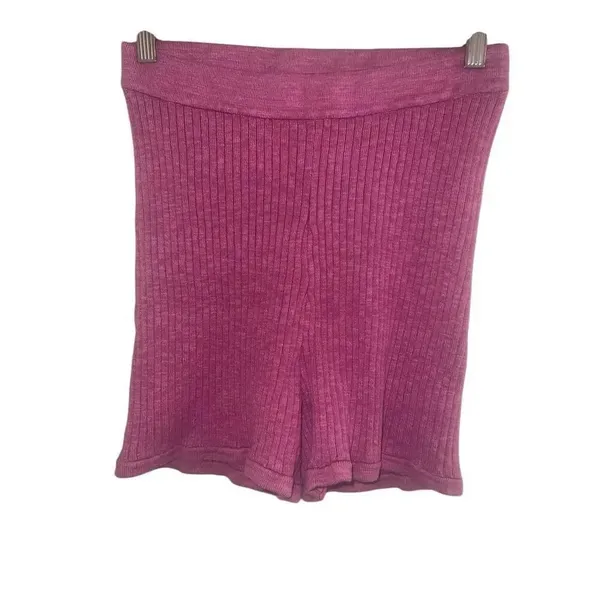 ✨FREE PEOPLE Zuma Sweater Hot Pink Sz Medium Shorts✨ - Image 4