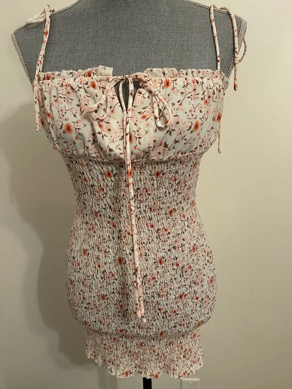 Kirra Smocked Floral Spaghetti Straps Mini Dress - Image 5