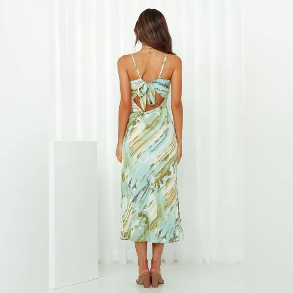 Petal and Pup Hello Molly My Location Midi Dress green size 8 - Image 3