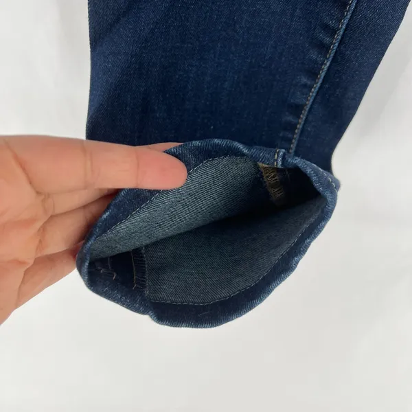 7‎ For All Mankind Jeans Womens 29 Blue Whiskering Denim Cotton Stretch Mid Rise - Image 4