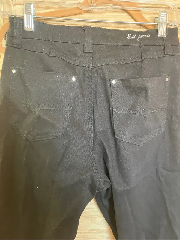 Ethyl Classic Black Studded Pocket Jeans 6 - Image 10