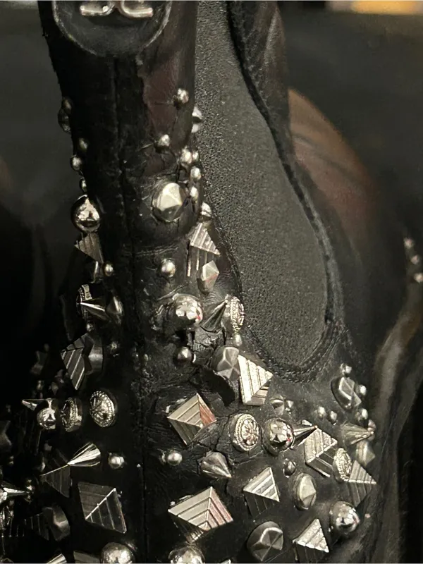 Sam Edelman Studded Black Leather Chelsea Boots - Image 8