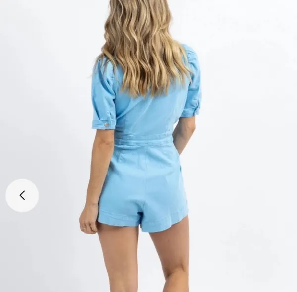 Blue Denim Romper - Image 2