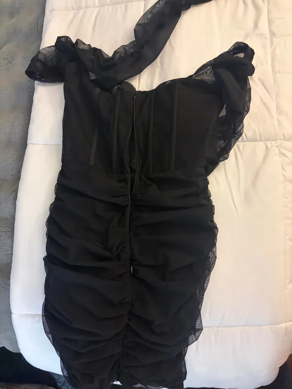 Princess Polly Mesh Dress Long Sleeve - Image 2