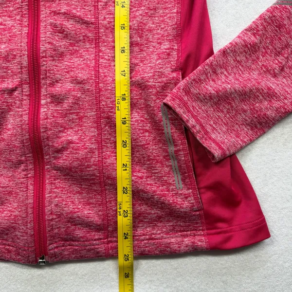 Brooks Equilibrium Women’s Pink Hooded Full Zip Running Jacket Small - Image 9