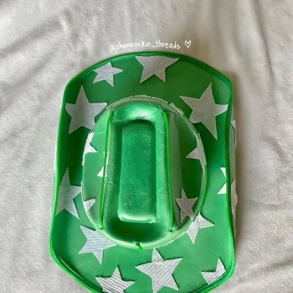 green and white starry Notre Dame cowboy hat - Image 5