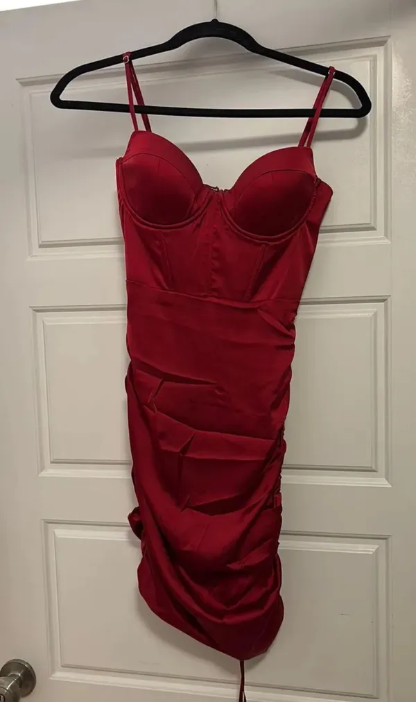 Oh Polly Red Dress  - Image 3