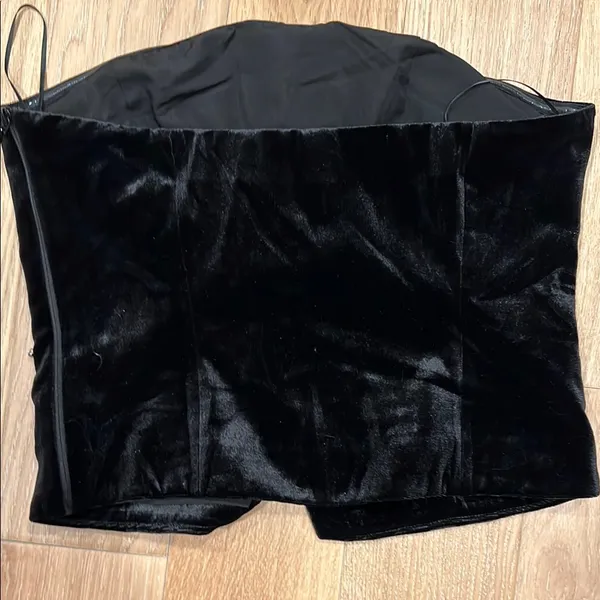 Endless Rose Black Velvet bustier with Rhinestones medium‎ - Image 5