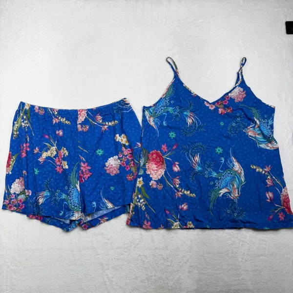 Johnny Was L Revive Pima Cotton Cami Short Set Pajamas Sleepwear Pima Cotton - Image 2