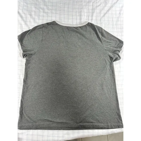Disney Lilo & Stitch "NOPE" T-Shirt Women's XXL Gray Ringer Tee Sleep Top - Image 6