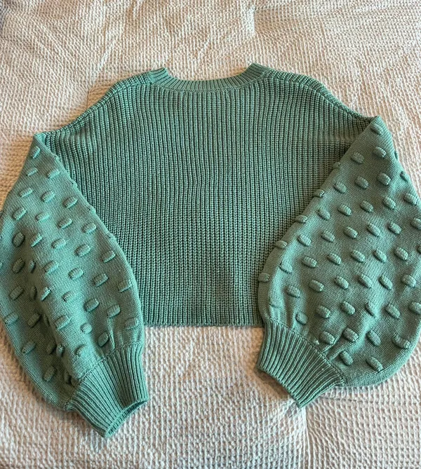 Dress Up Cropped Sweater - Image 3