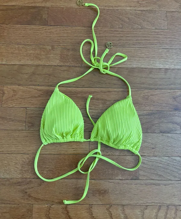 Luli Fama QUE SERA SERA - Seamless Triangle Bikini Top - small - Image 2