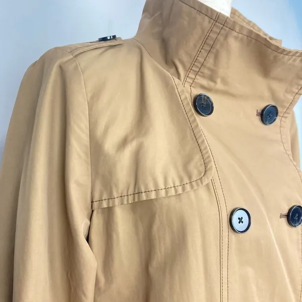 GAP Double Breasted Trench Coat/Raincoat Tan Khaki - Image 6