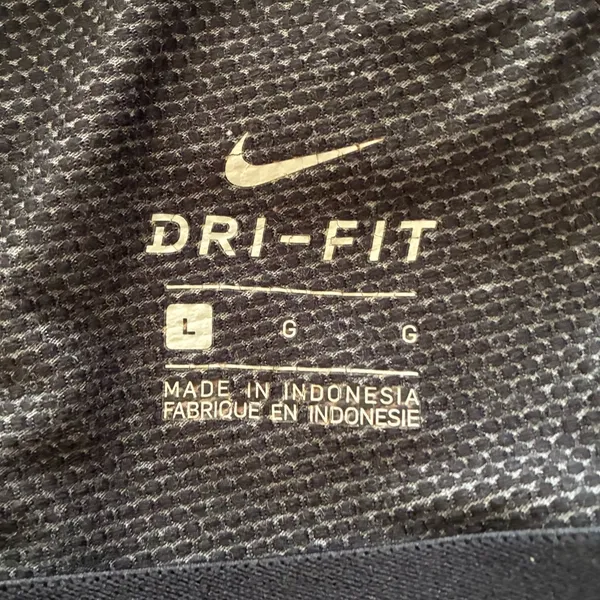 Nike Dri Fit Just Do It Foldover Knit Pull On Jogger Pants Grey L - Image 11