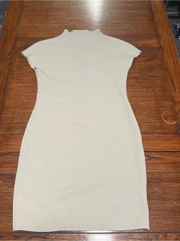 ZARA Cream Crewneck Knit Top - Image 2