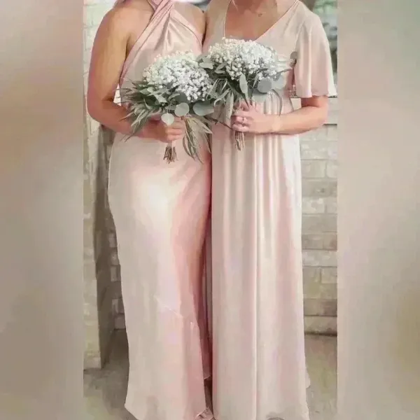 Show‎ Me Your Mumu Fairy Bridesmaids Dress Pink Emily Empire Maxi XS Maternity - Image 2