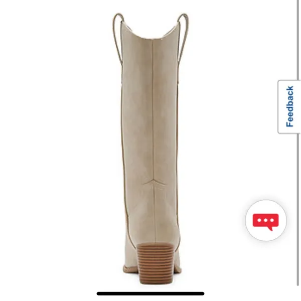a.n.a Cowboy boots , sand color , 5 size - Image 3