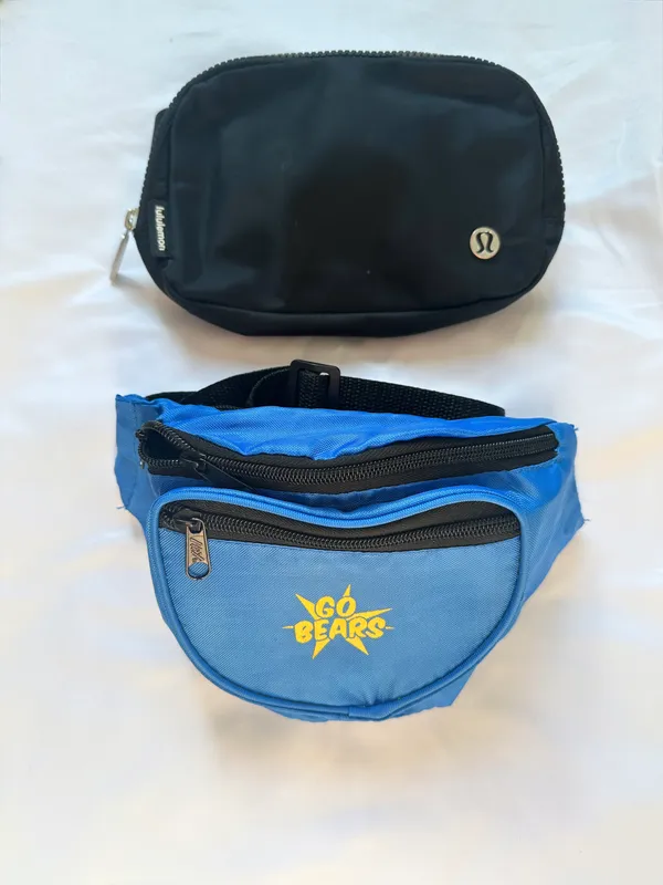 Cal Tri Delta Rare UC Berkeley Cal "Go Bears" Fanny Pack / Everywhere Belt Bag - Blue/Yellow - 1L - Image 5