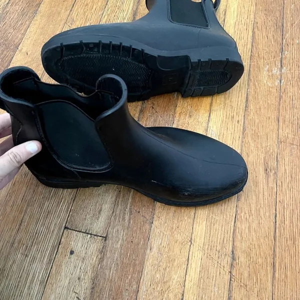 Classic‎ black rainboots waterproof comfortable shoes boots style fall autumn - Image 2
