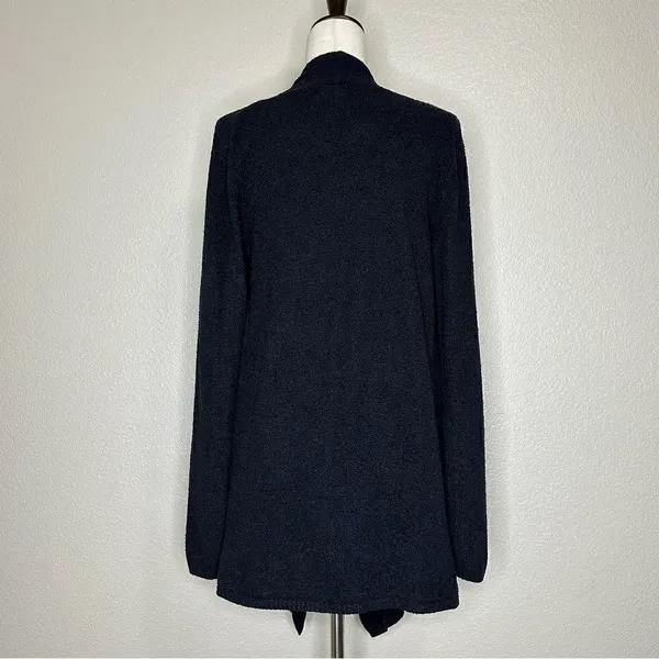 Barefoot Dreams Cozychic Lite Black Open Front Cardigan, Size S/M - Image 10