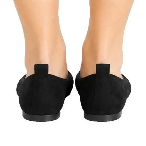 Journee Womens Flats Size 7.5 Black Tannya Slip-On Round Toe Ballet Dress Shoes - Image 6