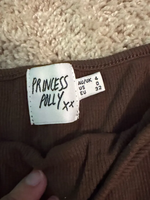 Princess Polly Leala Tube Top in Brown - Image 4