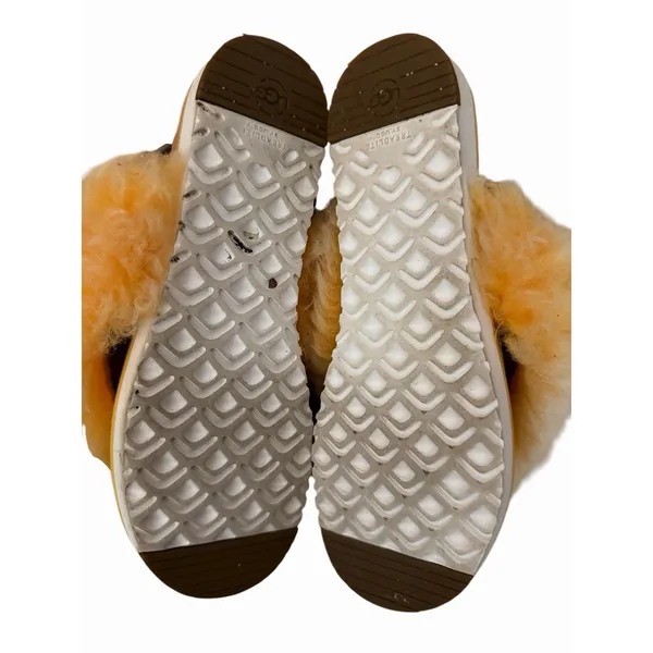 Ugg Holly‎ Fluffy Fur Orange Zinnia Slingback Thong Sandals Women'S Size 8.5 - Image 8