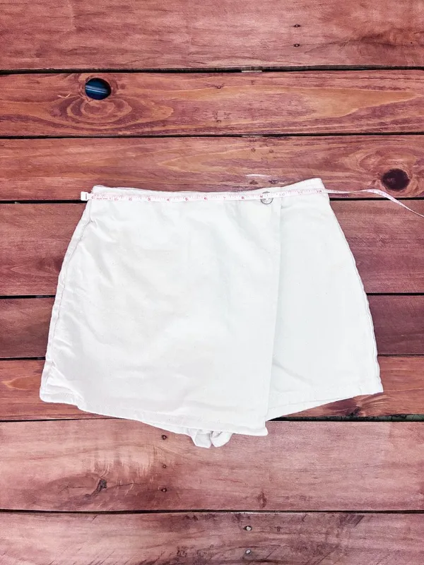 DeFacto Mini Denim Skort High Waisted - Cream - Size 2 / XS - Image 6