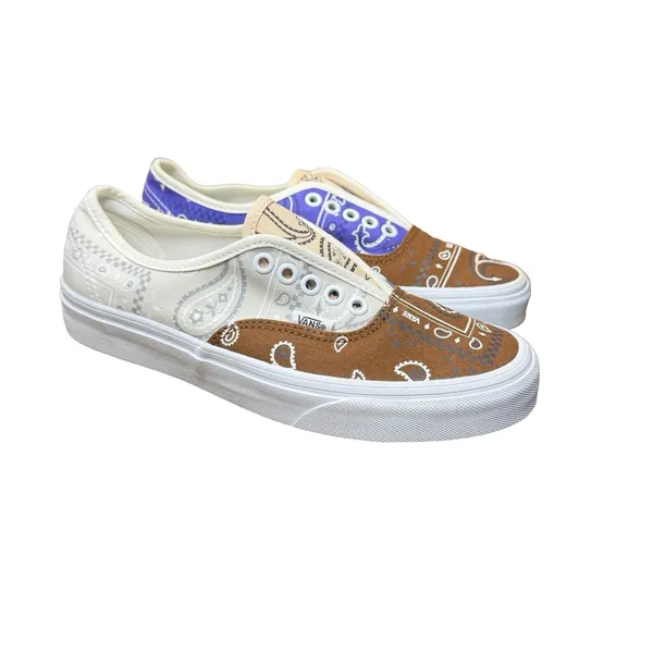🌼 Vans Women’s Authentic‎ Peace Paisley Patchwork Sneakers Size 8 🌼 - Image 5