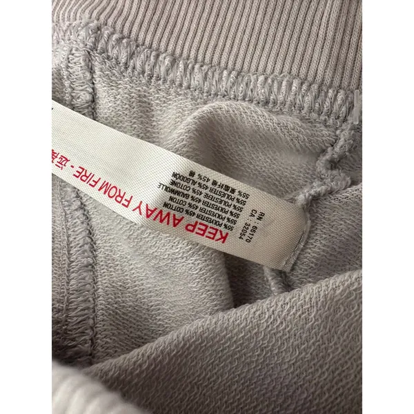 FREE PEOPLE Cozy Soft Comfy Casual Harem Lounge Sweat Shorts in Light Grey XS - Image 8