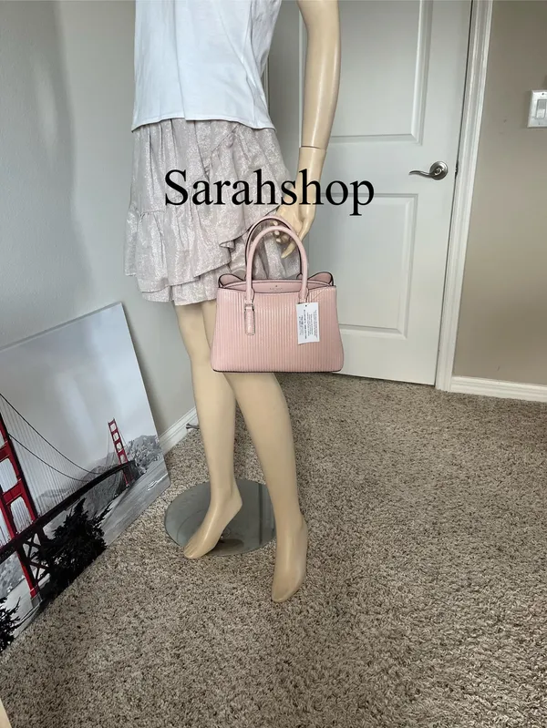 Kate Spade Thompson Street Shiny Quilted Small Satchel Bag Set - Image 6